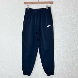 Nike | Black logo joggers loungewear sweatpants youth size large